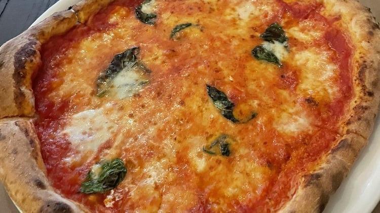 Margherita Pizza · fresh mozzarella, basil, olive oil