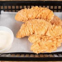 Kids Chicken Fingers · French fries.