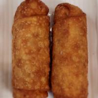 Egg Rolls · 2 pieces. Crispy dough filled with minced pork and vegetables.