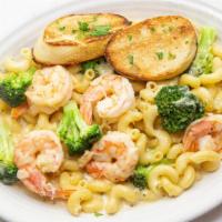 Shrimp Alfredo · Fresh broccoli, parmesan cheese, garlic and parsley with a touch of nutmeg.
