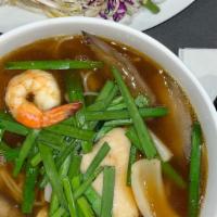 Bún Mắm Db · Special fermented seafood thick noodle soup.