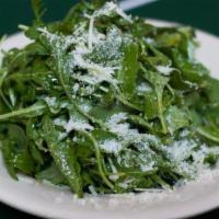 Arugula Salad · Greens and some parm.