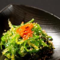 Seaweed Salad · Marinated seaweed tossed with roasted sesame seed.