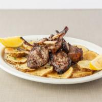 Lamb Chops · With soup or salad and two veggies.