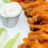 Chicken Wings · Please specify if you would like sauce mixed in or on side.