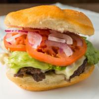 Cheeseburger · Our award-winning, handcrafted burger flavored with our house blend of spices, with your cho...