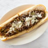 Supreme Cheese Steak Sandwich  · Grilled mushrooms, green peppers, onions & American cheese.