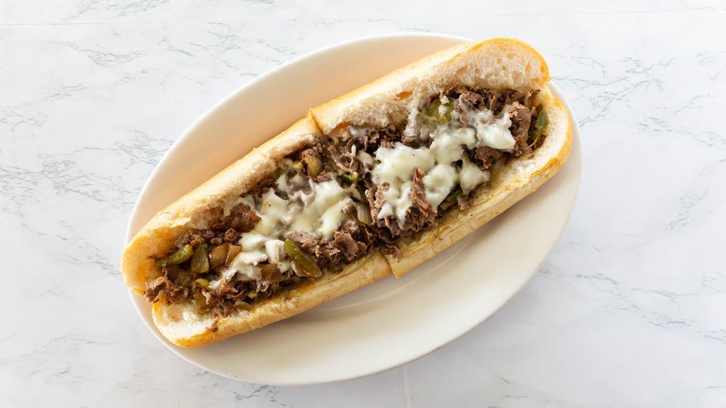 Supreme Cheese Steak Sandwich  · Grilled mushrooms, green peppers, onions & American cheese.