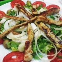Family Side Salad · Family-sized side salad with romaine lettuce, bruschetta tomatoes, mozzarella and your choic...