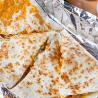 Ground Beef Quesadilla · Ground Beef, Melted Cheese