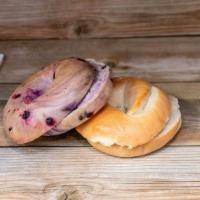 Blueberry Bagel · Bagels do not come with Cream Cheese. Separate category for cream cheese.