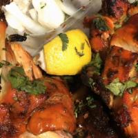 Chicken Tandoori · Half spring chicken marinated with authentic indian spices, and grilled in traditional clay ...