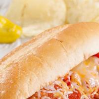 Chicken Parm · Boar's Head breaded chicken, melted, provolone cheese, and sauce on Fresh toasted Italian su...