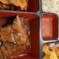 Beef Teriyaki & Tempura Lunch Bento Box · 