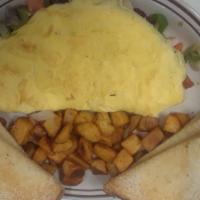 Western Omelet · Ham, green pepper, and onions.
