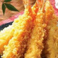 Shrimp Tempura · Deep-fried shrimp in tempura flour served with sweet chili sauce.