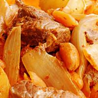 Massaman Curry · Carrots, onions, potatoes, carrot and roasted blended peanut in Massaman curry.