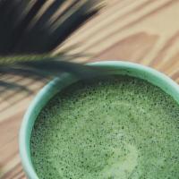 Hot Matcha Latte · Organic Matcha green tea (caffeinated), with choice of milk.