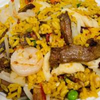 House Fried Rice · (Beef, shrimp, pork & chicken)
