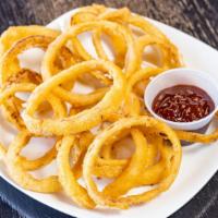 Onion Rings · Crispy onion rings deep-fried until golden-brown, carefully selected product to appeace that...