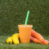 Carrot Cake Smoothie · A tasty carrot smoothie including: Carrots, Banana, Protein Powder, Cashews, Vanilla Extract...