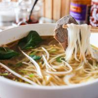 Pho · Recommended. Refreshing broth soup with rice noodles, your choice chicken, beef or pork. Ser...