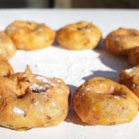 Sambar Vada · Vegan. Gluten-Free. Deep-fried savory lentil donuts- Served with Sambar & Chutneys.