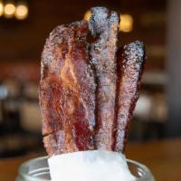 Candied Bacon · applewood smoked bacon, cane sugar, cracked black pepper.