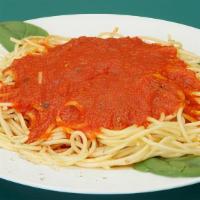 Homemade Pasta · Your choice of pasta and sauce. Served with bread and soup or salad.