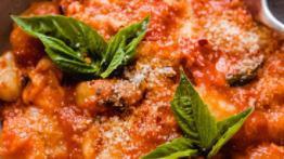 Gnocchi Sorrento · Gnocchi with Tomato Sauce & Mozzarella Cheese.