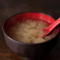 Miso Soup · Soy bean paste with seaweed tofu and scallions.