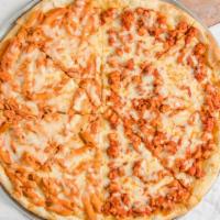 Chicken Parm Pizza Medium 14'' (6 Slices)  · Our traditional pizza topped with breaded chicken chunks