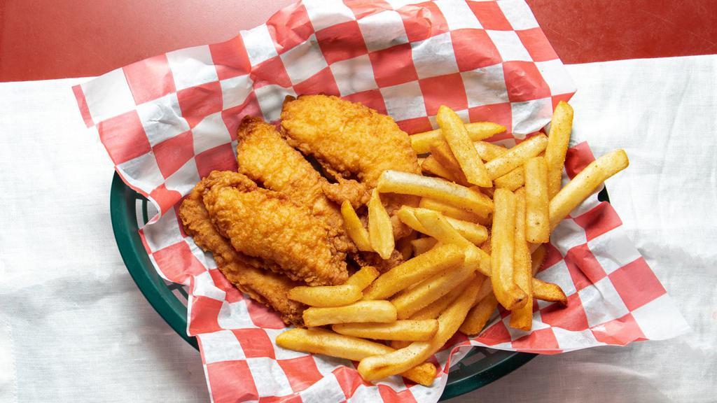 Chicken Fingers (4) · SERVED WITH FRENCH FRIES