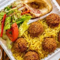 Falafel Combo · Vegetarian. Chickpeas and spices fried to perfection create a falafel you won't forget. Side...