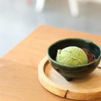 Green Tea Ice Cream · Delicious and fresh ice cream.