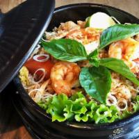 Charm Thai Fried Rice** · Thai jasmine rice combined with chicken and shrimp, egg, lemongrass, tomato, basil sautéed w...
