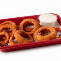 Onion Rings · Onion Rings served with a side of vegan ranch