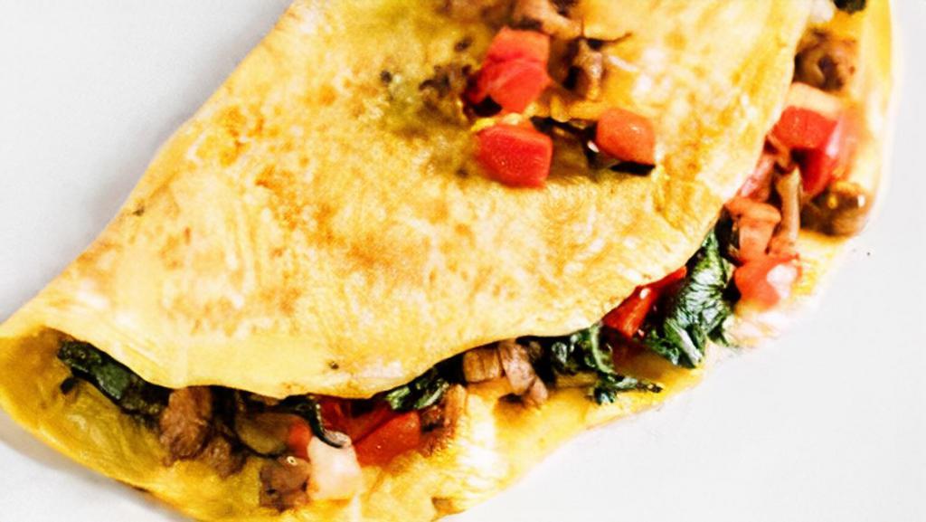 Lolly Bomb · Three egg omelette with everything.