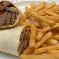 Sausage San Remo Wrap · Grilled Italian sausage with broccoli rabe, roasted peppers, and mozzarella.