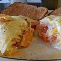 Egg, Ham And Cheese Sandwich · 