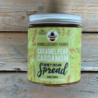 Bumbleberry Farms Honey Cream Spread · Caramel Pear Cardamom