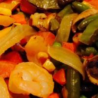 Fajitas De Pollo · Sauteed chicken with vegetables. Served with rice and beans or French fries.