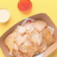 Taro Chips · with asian mustard aioli and sweet chili dipping sauces