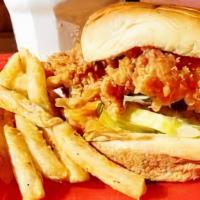 Chicken Sandwich With Fries  · 