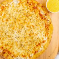 White Pizza · Ricotta blend of cheese and garlic.