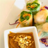 Spring Rolls · Vegetarian. Thai style spring rolls stuffed with mixed vegetables and served with sweet and ...
