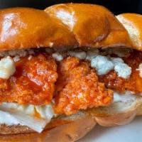 America'S Best Chicken Sandwich · Crispy Fried Chicken Breast, Lettuce, Tomato, Onions, Blue Cheese Crumbles, Tossed in our si...