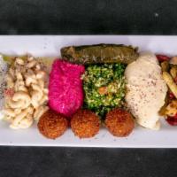 Appetizer Combo Plate · Chef's special- taste of eight different appetizers.