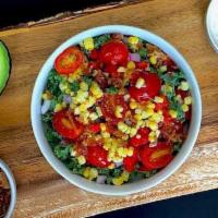 Columbus · Shredded kale, cherry tomato, house-roasted corn, red pepper, red onion, smoky bacon pieces,...
