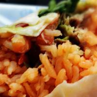 Steak Burrito · Flour tortilla filled with rice, beans, pico de gallo, Jack cheese, crisp Romaine lettuce an...
